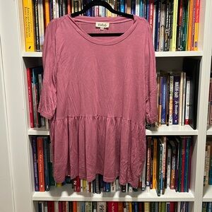 Listicle Peplum Tee